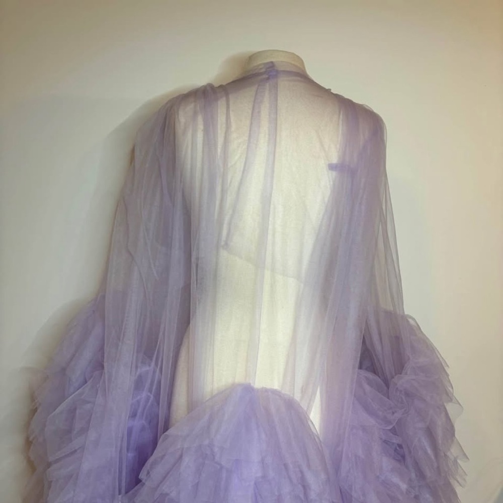 Lavender Ruffled Duster - image 3